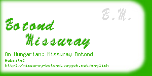 botond missuray business card